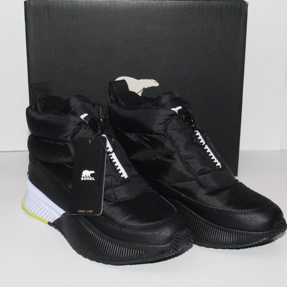 Sorel Womens Out N About III Puffy Zip 300G  Waterproof Insulated Sneaker Boots - Picture 3 of 7